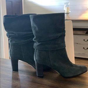 NEW Manolo Blahnik Gray Suede Boots